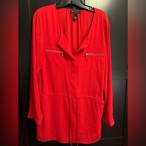 Gently worn 1-2 times red blouse